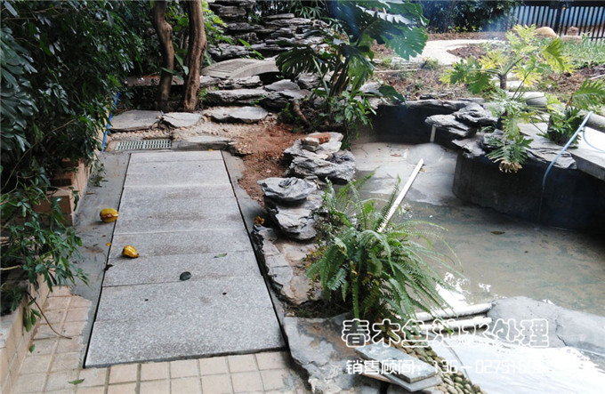 广州别墅庭院鱼池改造方案