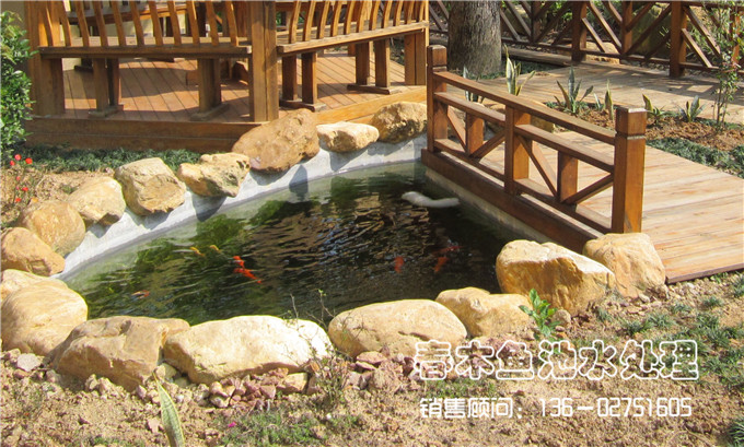广州别墅花园鱼池设计图片1