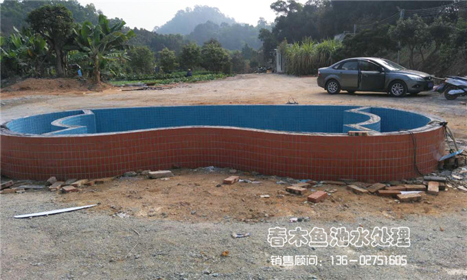 广州番禺区休闲农庄风水鱼池设计与建造