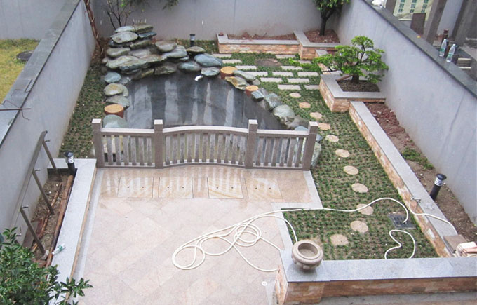 庭院鱼池过滤系统设计图片