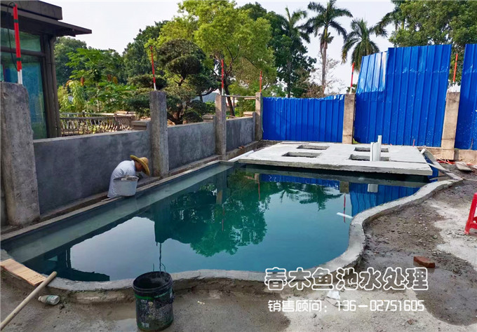 广州别墅庭院鱼池水循环过滤系统设计图1
